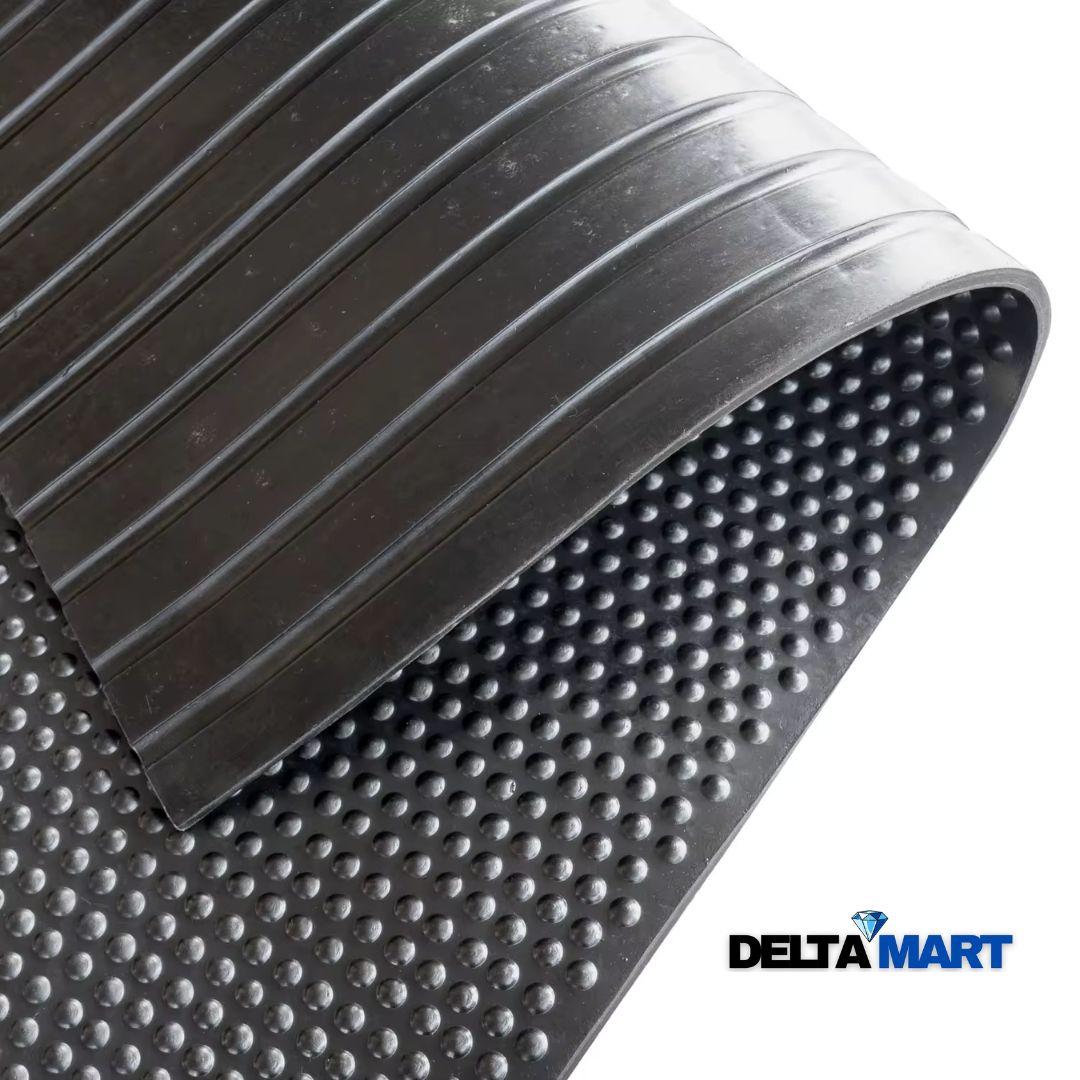 Heavy-duty rubber gym mat 6ftx4ft(183x122cm) 18mm Bubble top