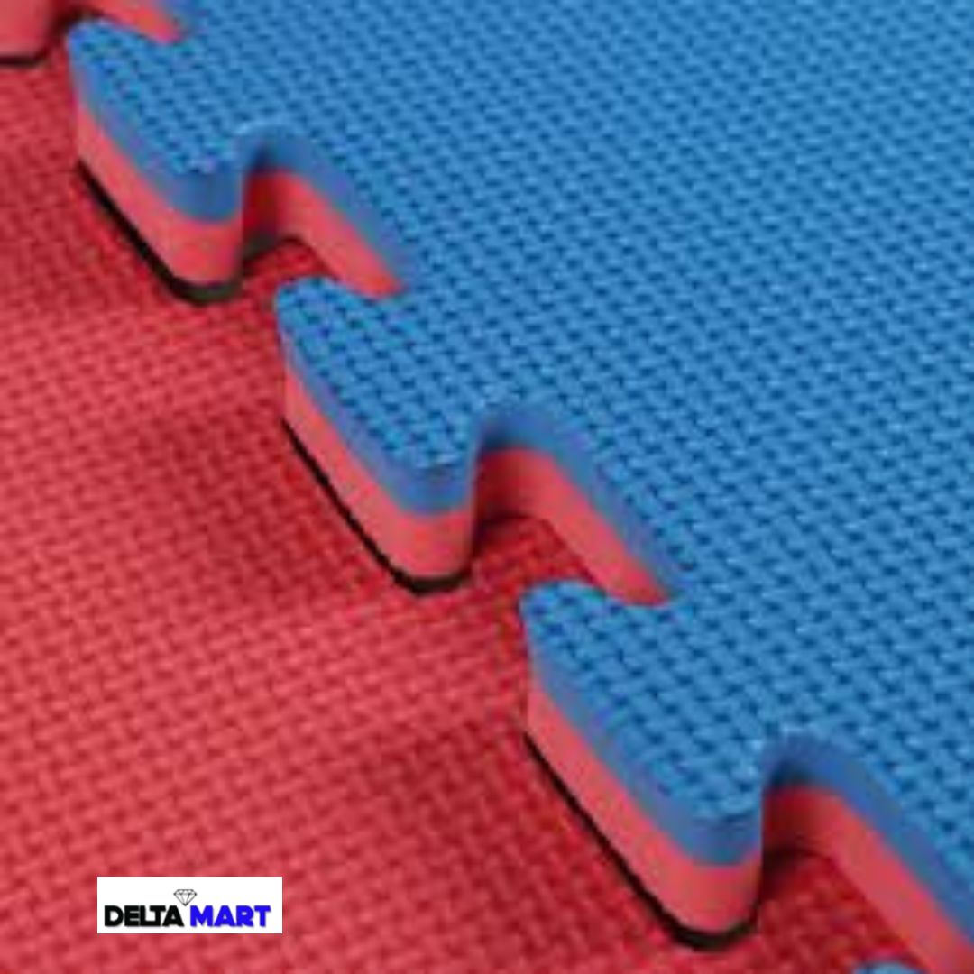 EVA Martial Arts Mats 1m x 1m – Red & Blue Interlocking Tatami Mats for Karate, Judo, MMA & Gym Flooring (20mm, 30mm & 40mm)